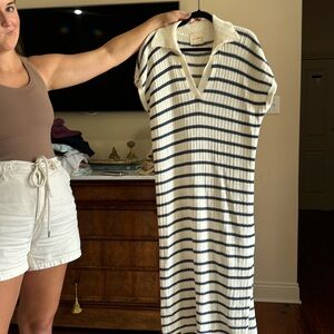 Easy clothes, maxi knit cover-up